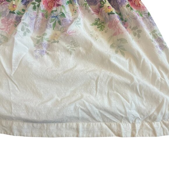 Boston Proper Garden of Romance Floral Print Mock Neck Midi Dress Size 12 Womens - Picture 5 of 13